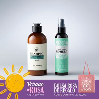 Básicos Anticaída: Shampoo Anticaída + Agua de Romero