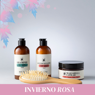 Pack Capilar: Shampoo + Acondicionador + Mascarilla Capilar + Cepillo de madera de REGALO