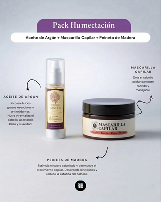 Pack Humectación Capilar: Aceite de Argán + Mascarilla Capilar