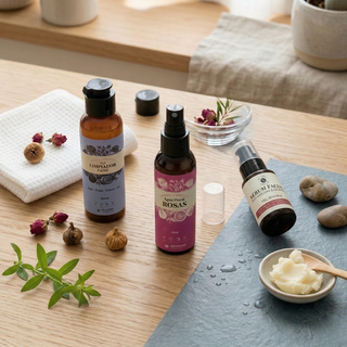 Rutina Piel Sensible: Gel Limpiador 100ml + Agua de Rosas 60ml + Serum Antimanchas y Calmante