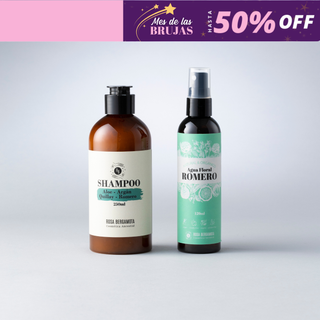 Básicos Anticaída: Shampoo Anticaída + Agua de Romero