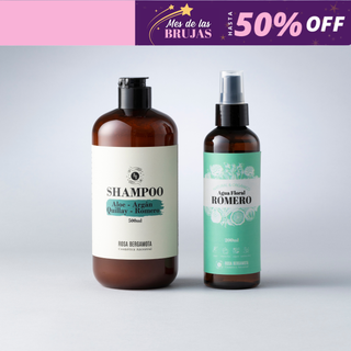 Básicos Anticaída: Shampoo Anticaída + Agua de Romero
