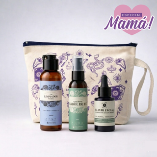 Rutina Piel Grasa: Gel Limpiador 100ml + Agua Árbol del té 60ml + Elixir Facial