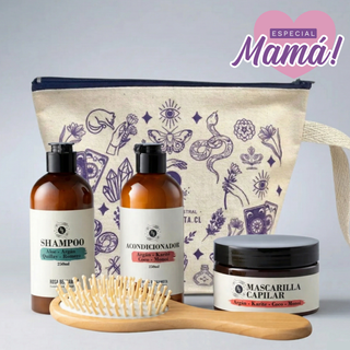 Pack Capilar: Shampoo + Acondicionador + Mascarilla Capilar + Cepillo de madera de REGALO