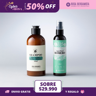 Básicos Anticaída: Shampoo Anticaída + Agua de Romero