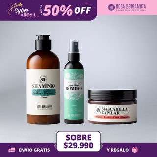 Pack Shampoo + Mascarilla Capilar + Agua de Romero 120 ml