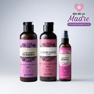 Pack Exfoliante Antiage + Agua de Rosas + REGALO Crema Anticelulitis Berries